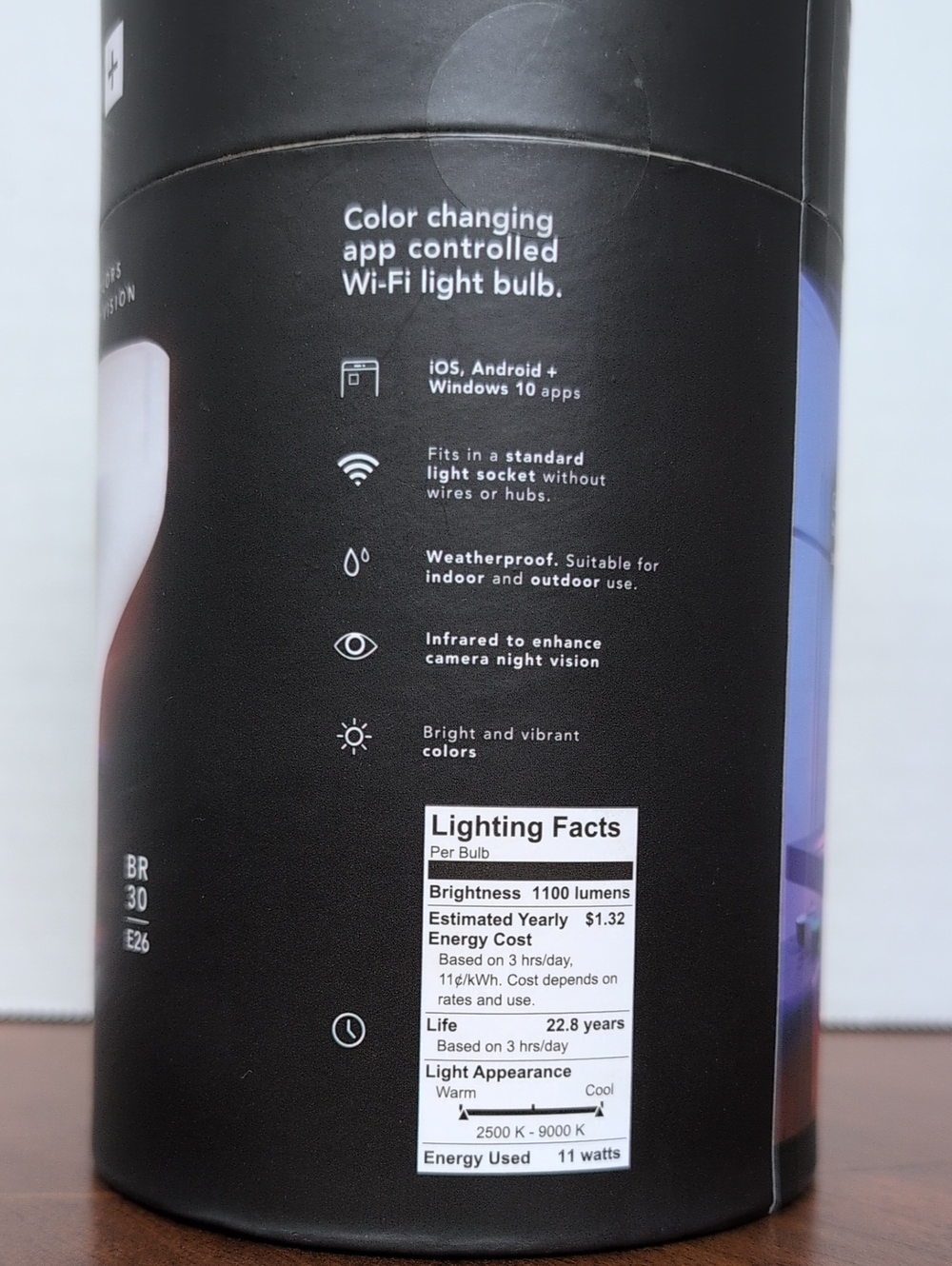 LIFX+ BR30 Smart LED Wi‑Fi Color Bulb - Picture 3 of 5